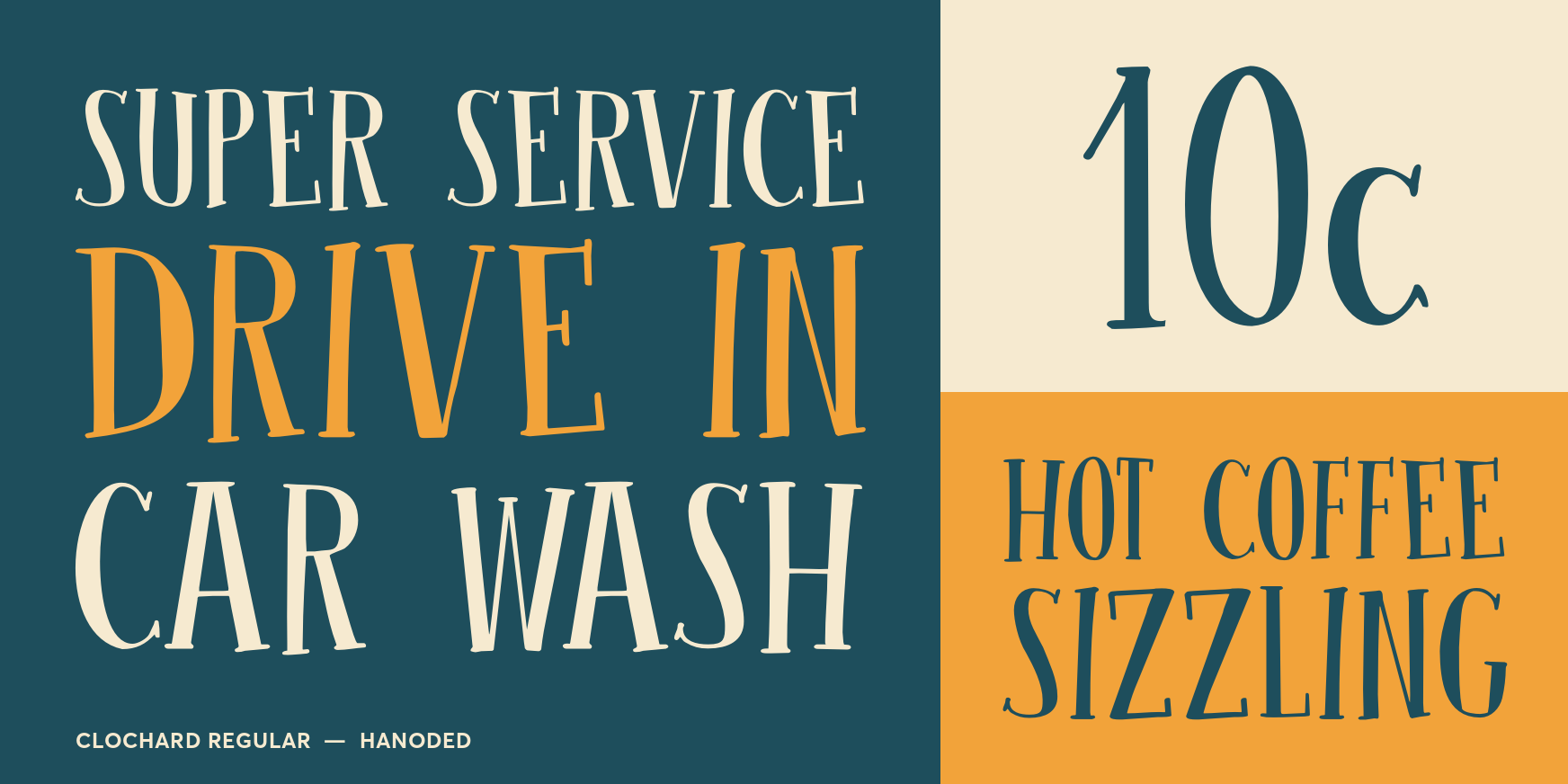 Clochard Regular Font Poster #3