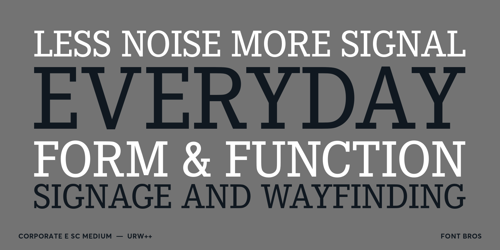 Corporate E SC Medium Font Poster #2