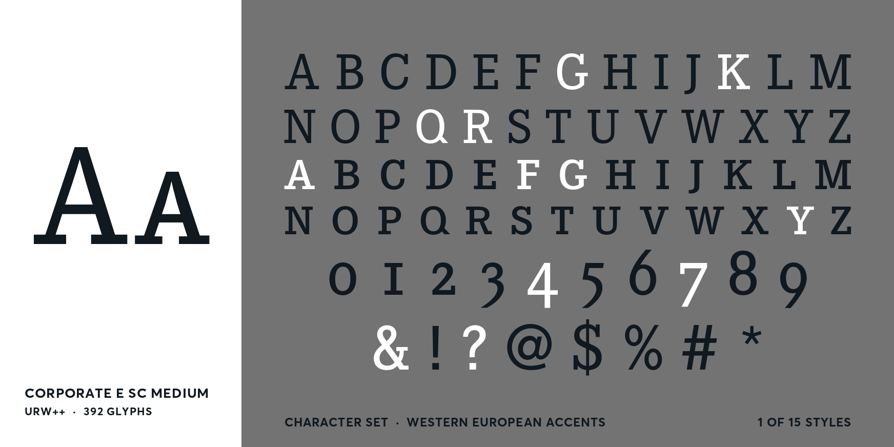 Corporate E SC Medium Font Poster #4