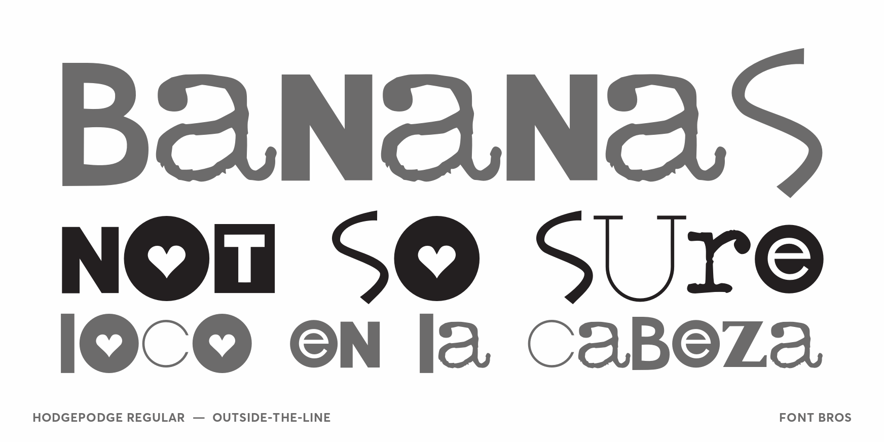 Hodgepodge Regular Font Poster #2