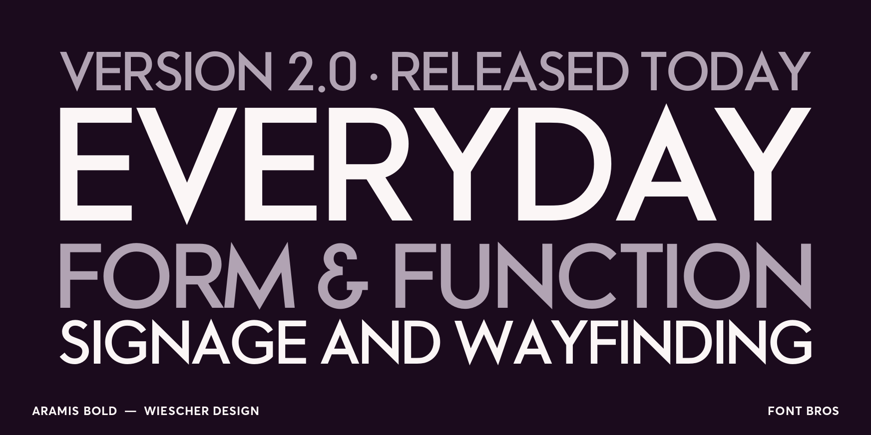 Aramis Bold Font Poster #2