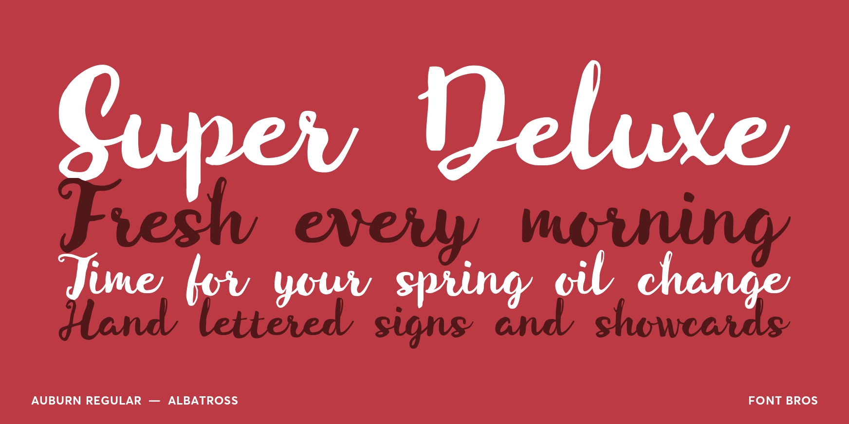 Auburn Regular Font Poster #2