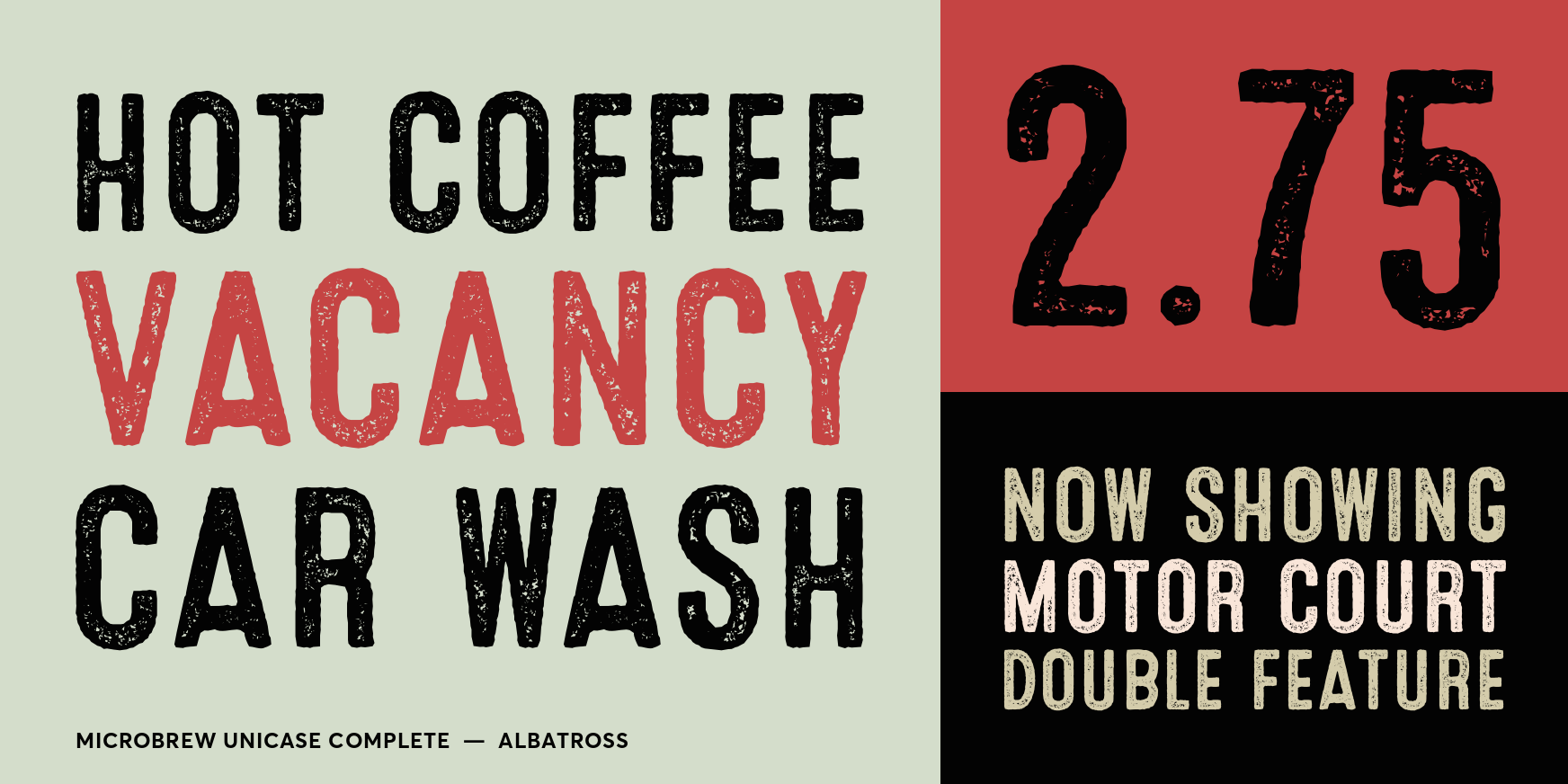 Microbrew Unicase Three Font Poster #3