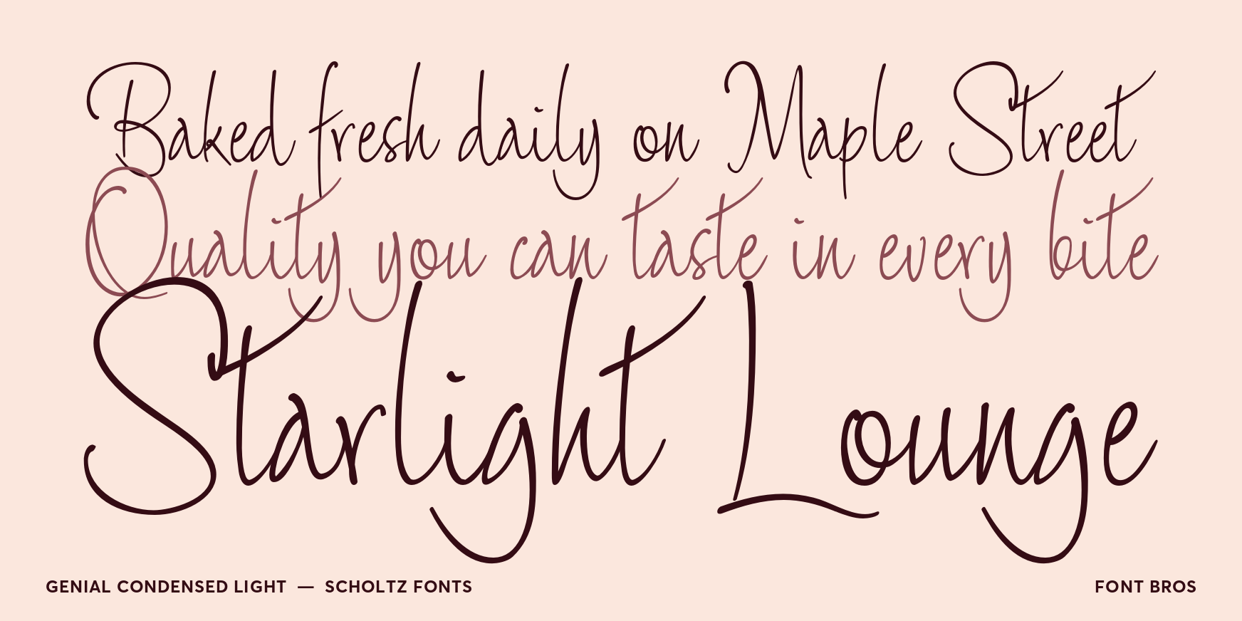 Genial Condensed Light Font Poster #2
