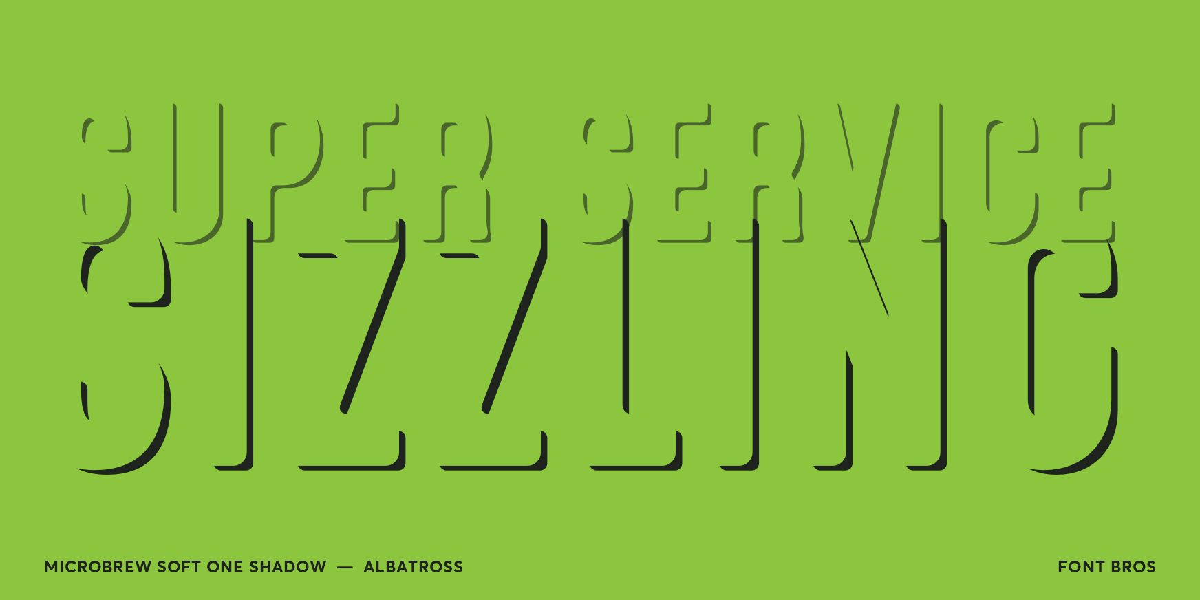Microbrew Soft One Shadow Font Poster #2
