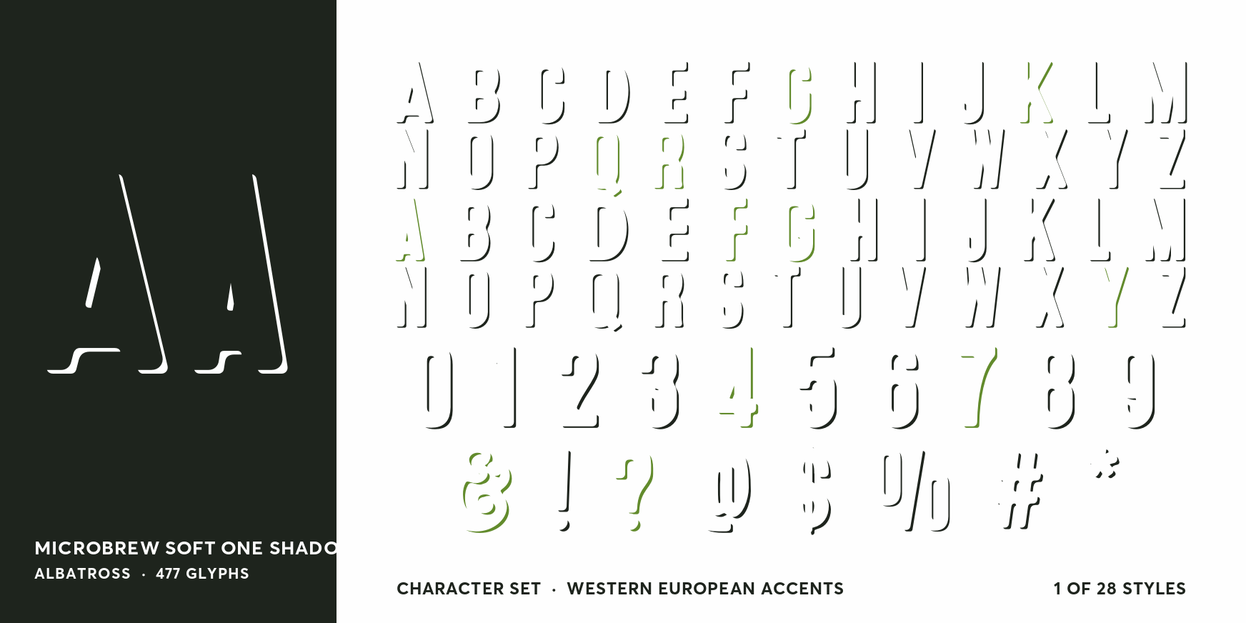 Microbrew Soft One Shadow Font Poster #4