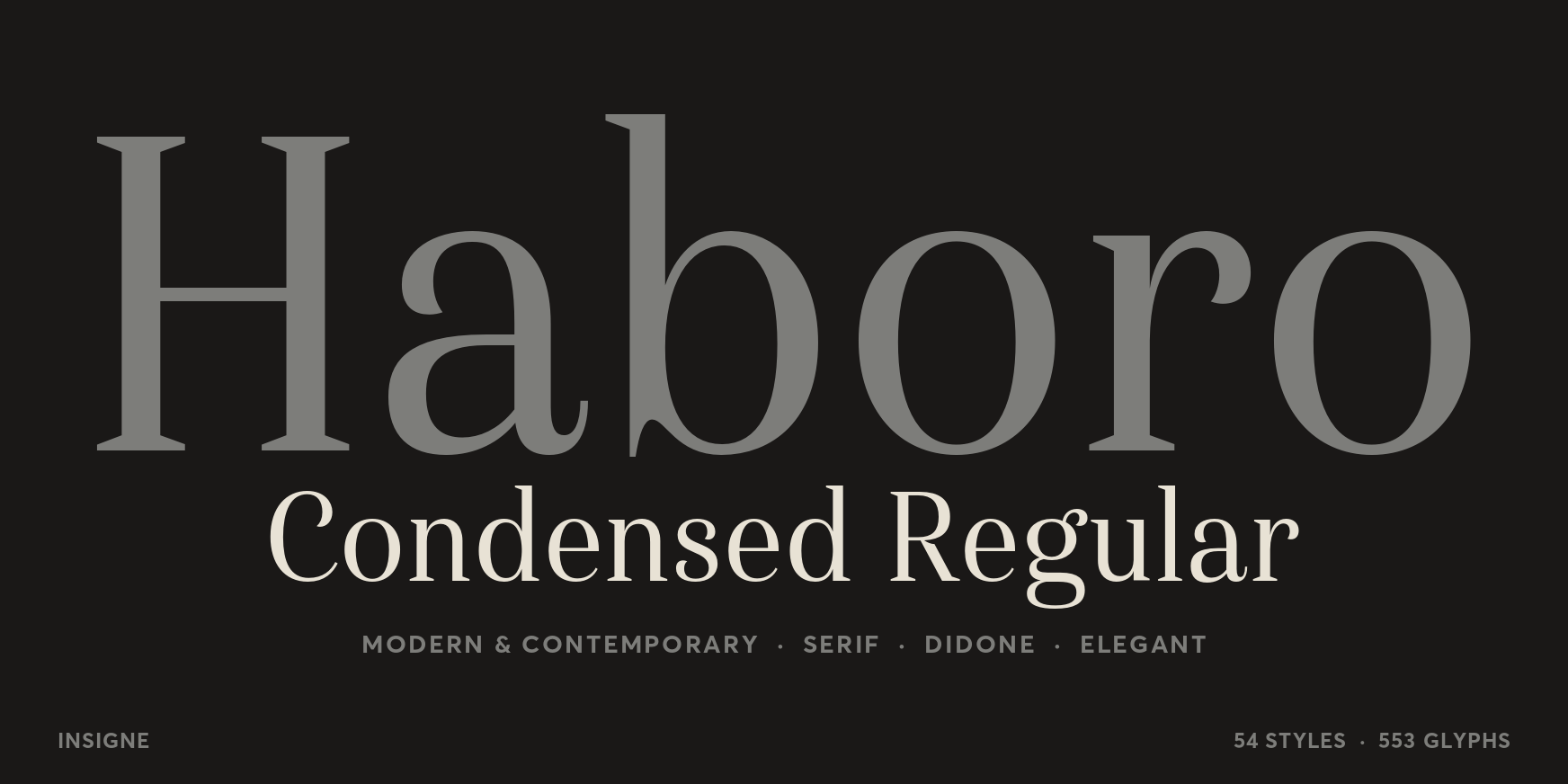 Haboro Condensed Regular Thumbnail #1