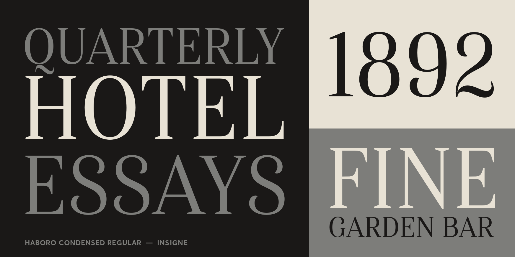 Haboro Condensed Regular Font Poster #3