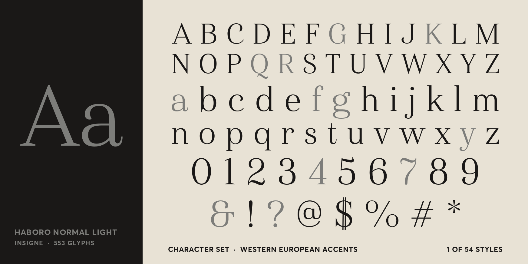 Haboro Normal Light Font Poster #4