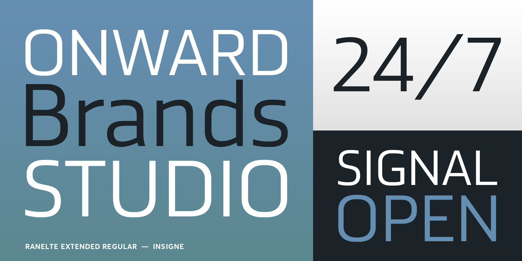 Ranelte Extended Regular Font Poster #3