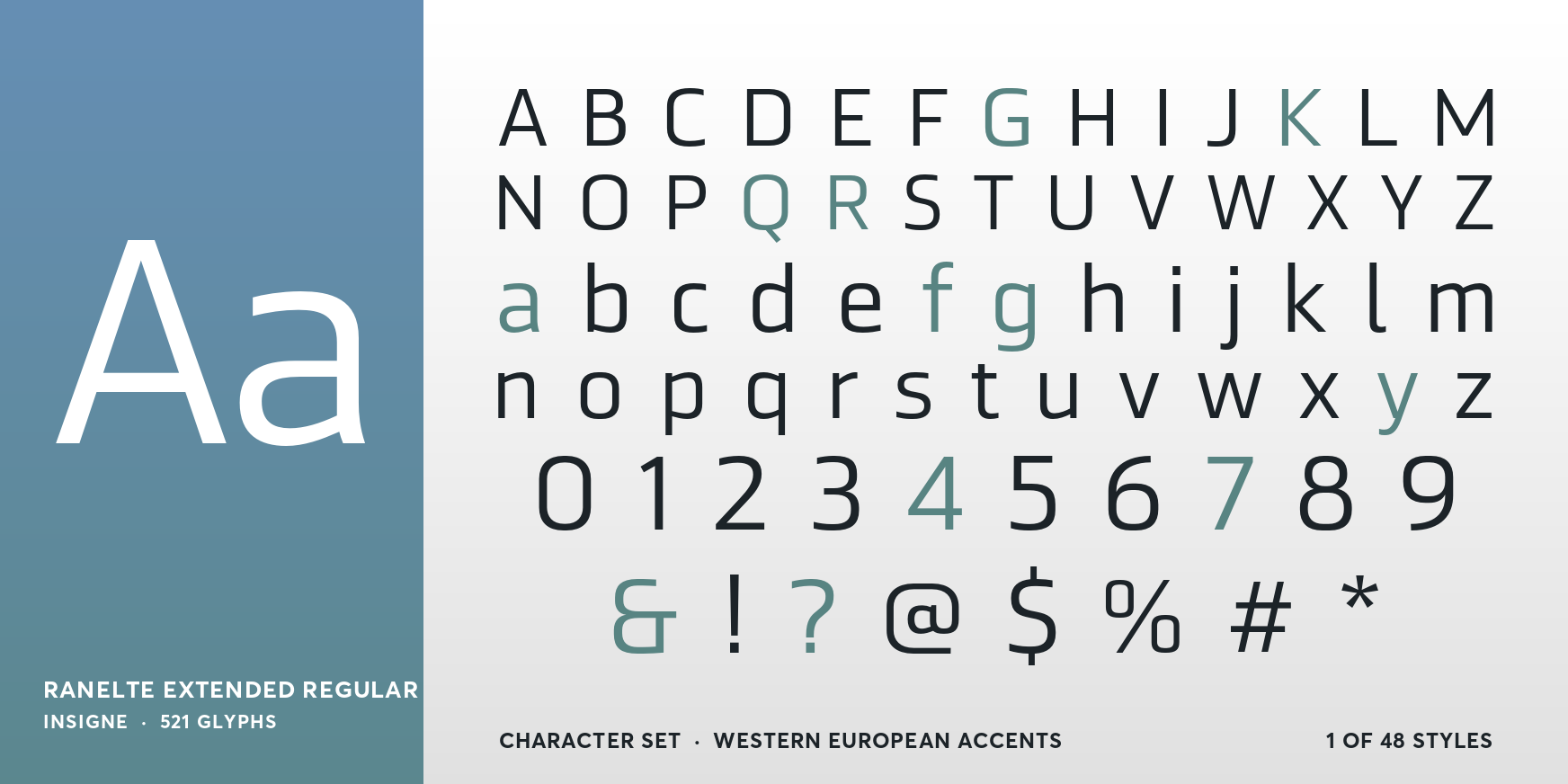 Ranelte Extended Regular Font Poster #4
