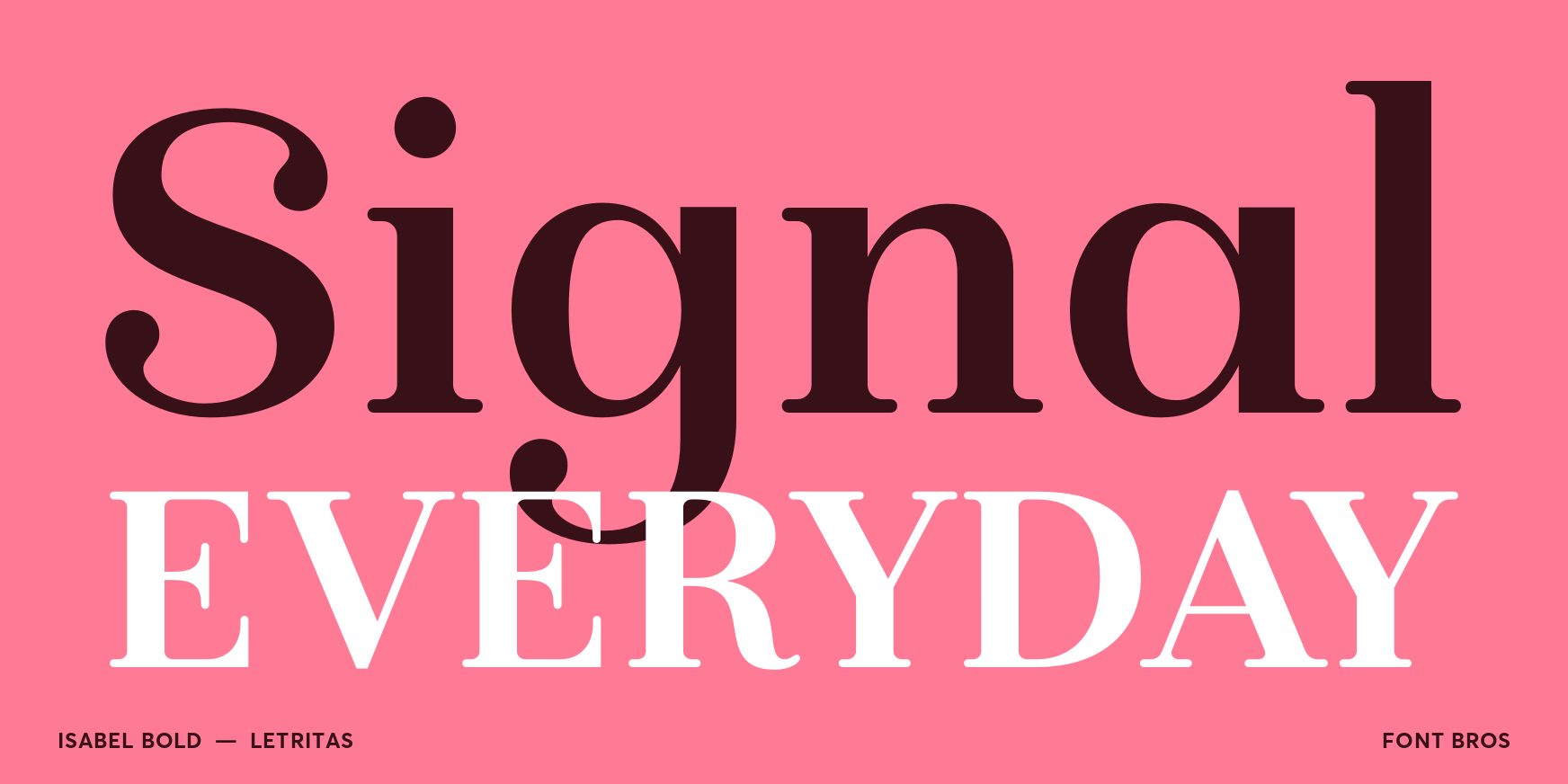 Isabel Bold Font Poster #2
