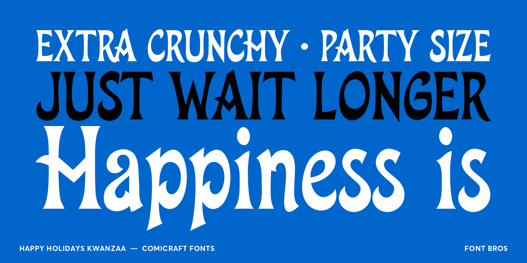 Happy Holidays Kwanzaa Font Poster #2