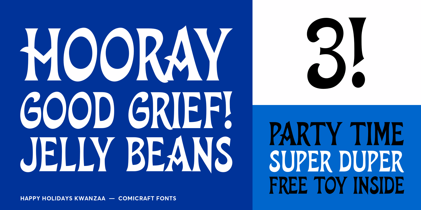Happy Holidays Kwanzaa Font Poster #3