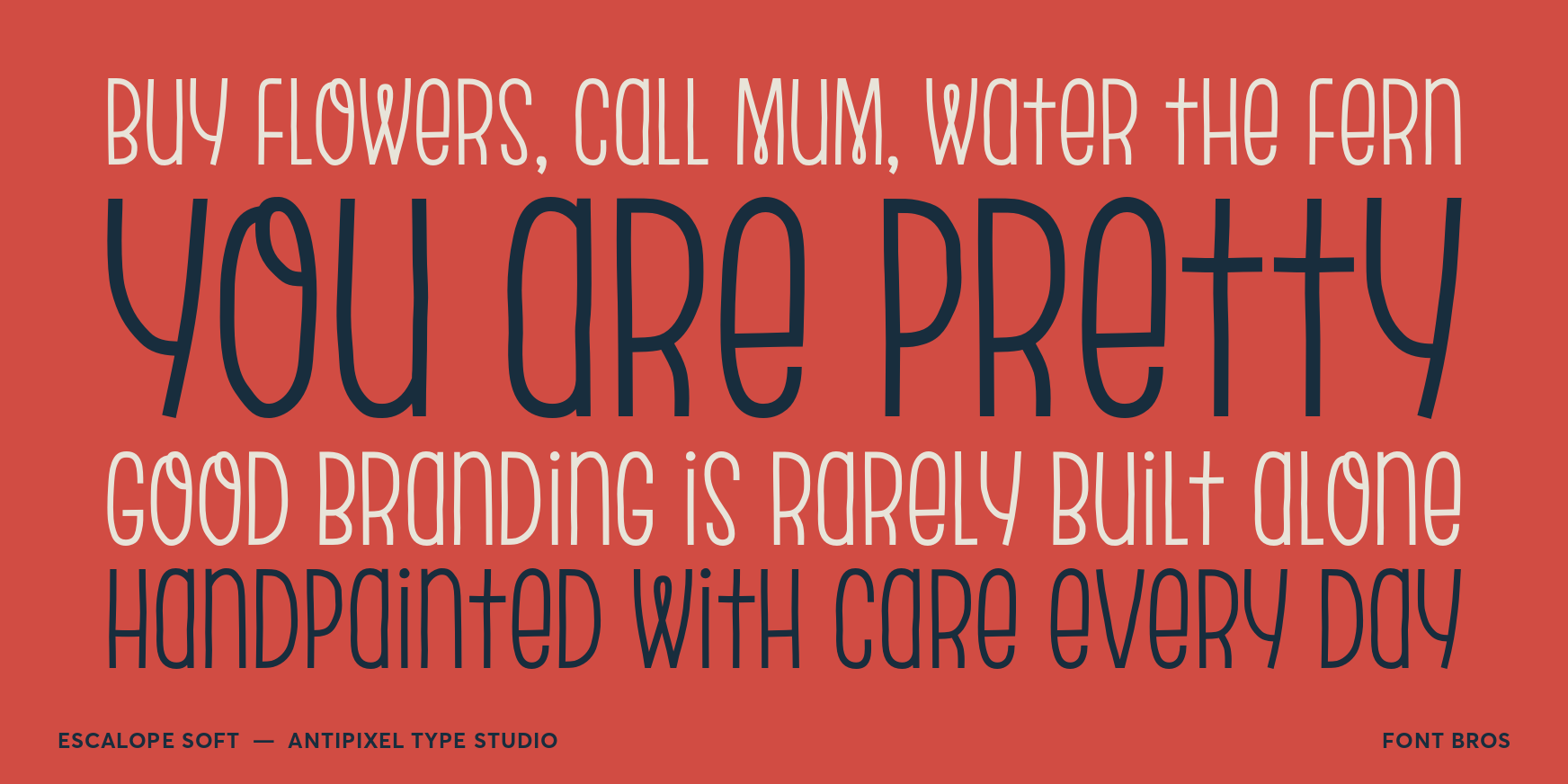 Escalope Soft Font Poster #2