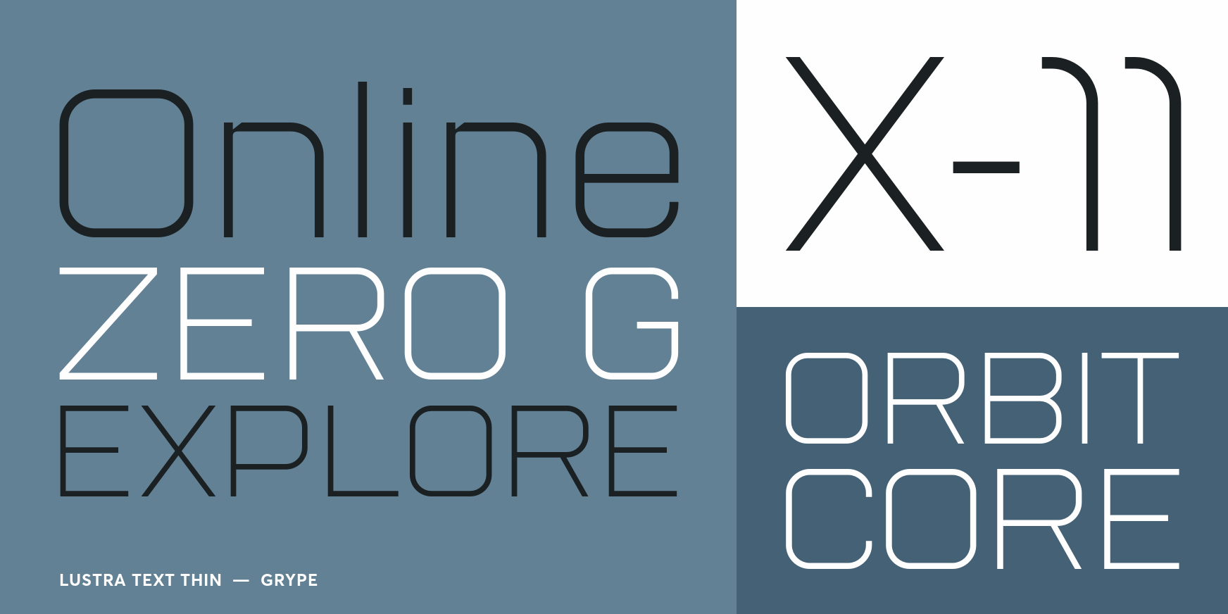 Lustra Text Thin Font Poster #3