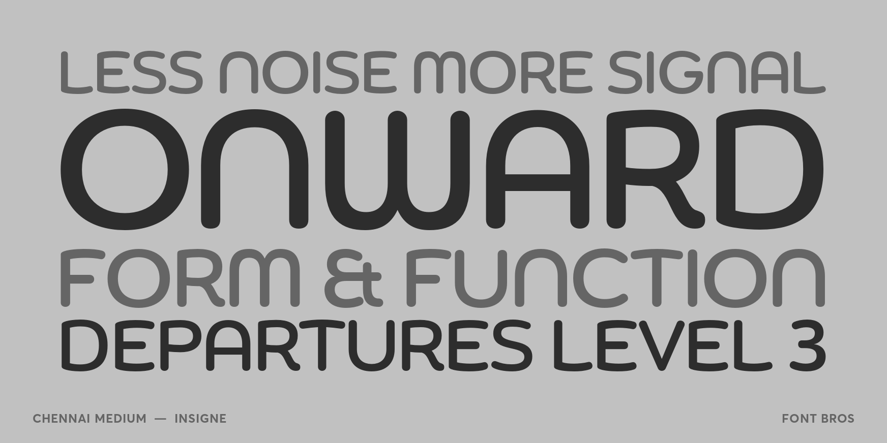Chennai Medium Font Poster #2