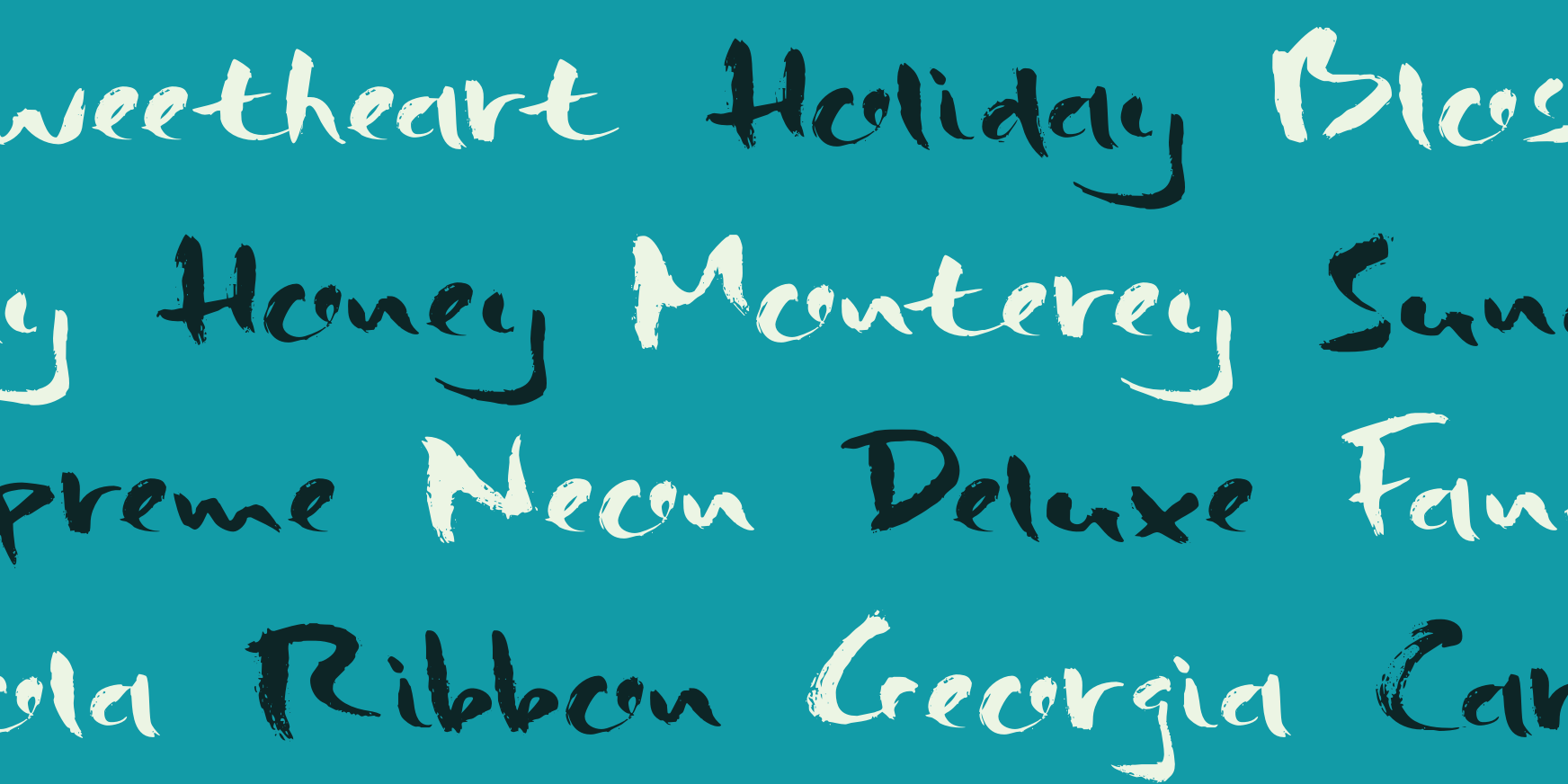 Bottle Brush Regular Font Poster #3