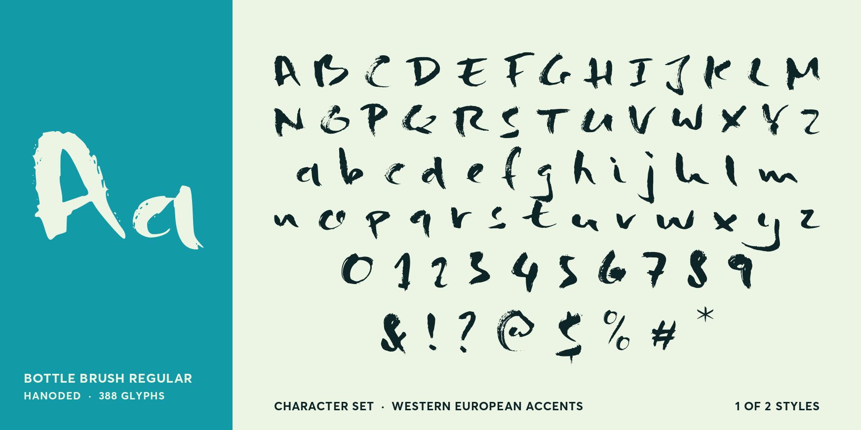 Bottle Brush Regular Font Poster #4