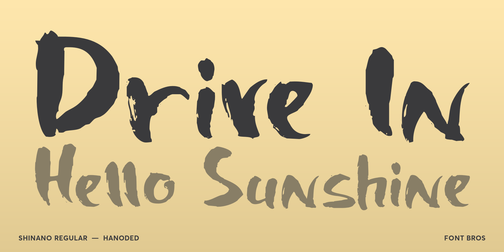 Shinano Regular Font Poster #2