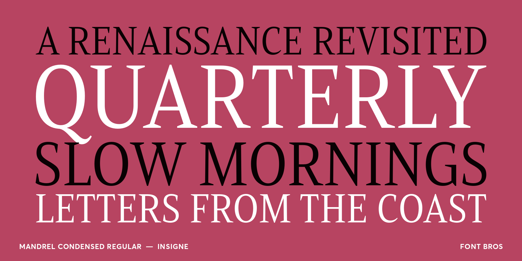 Mandrel Condensed Regular Font Poster #2