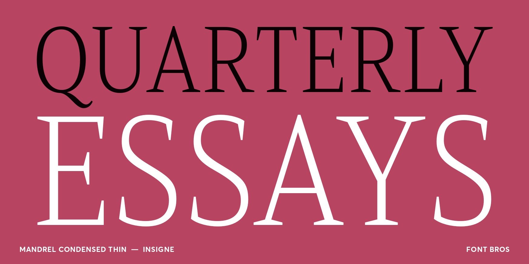 Mandrel Condensed Thin Font Poster #2