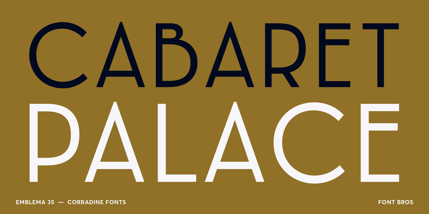 Emblema 35 Font Poster #2