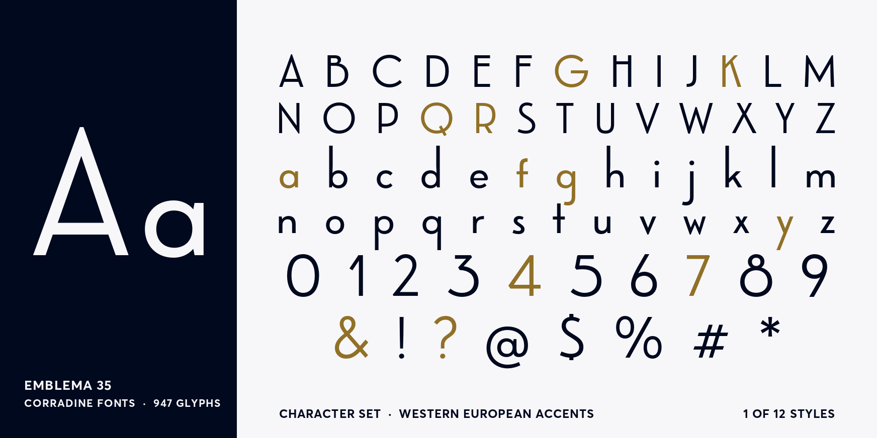 Emblema 35 Font Poster #4