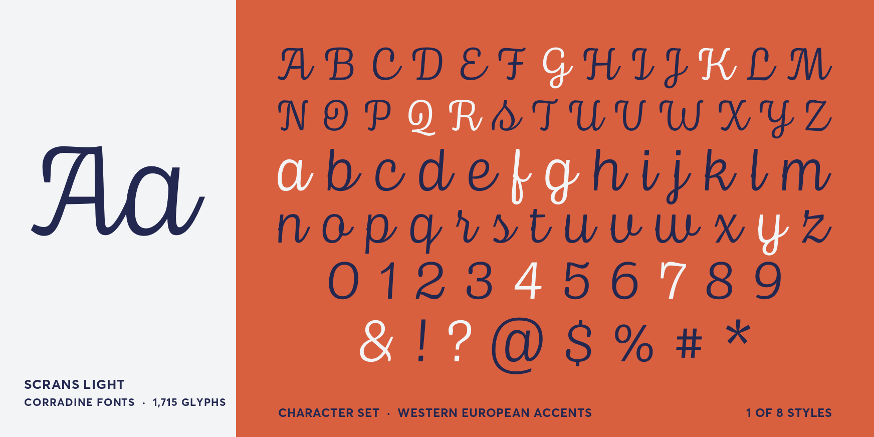 Scrans Light Font Poster #4