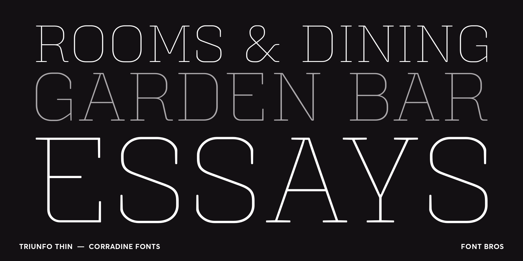 Triunfo Thin Font Poster #2