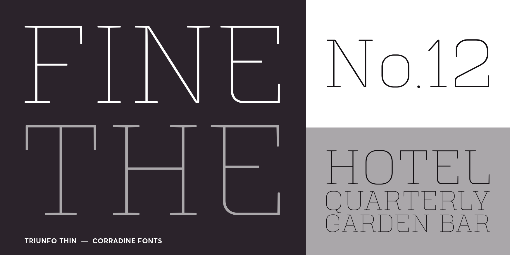Triunfo Thin Font Poster #3