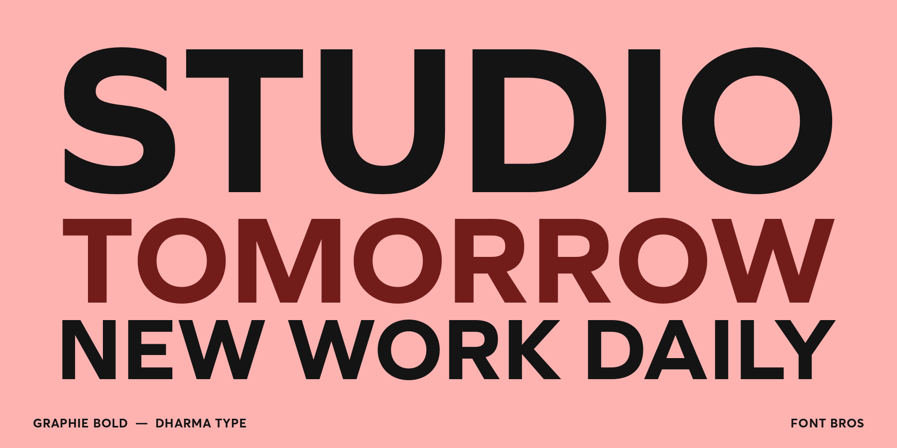 Graphie Bold Font Poster #2