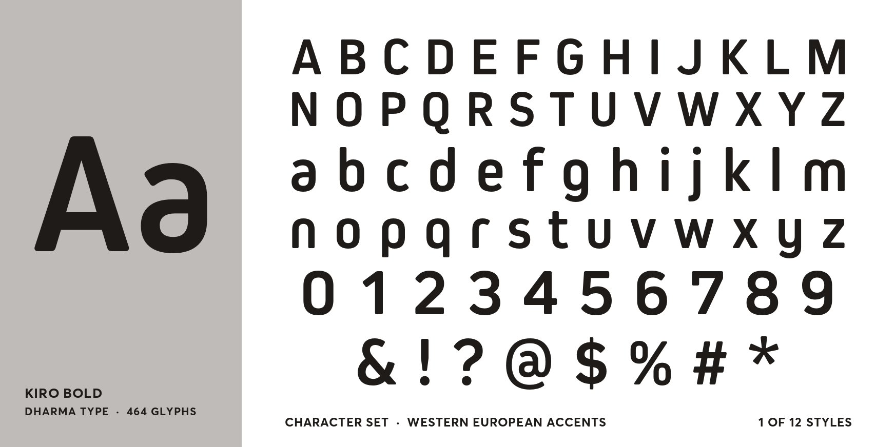 Kiro Bold Font Poster #4