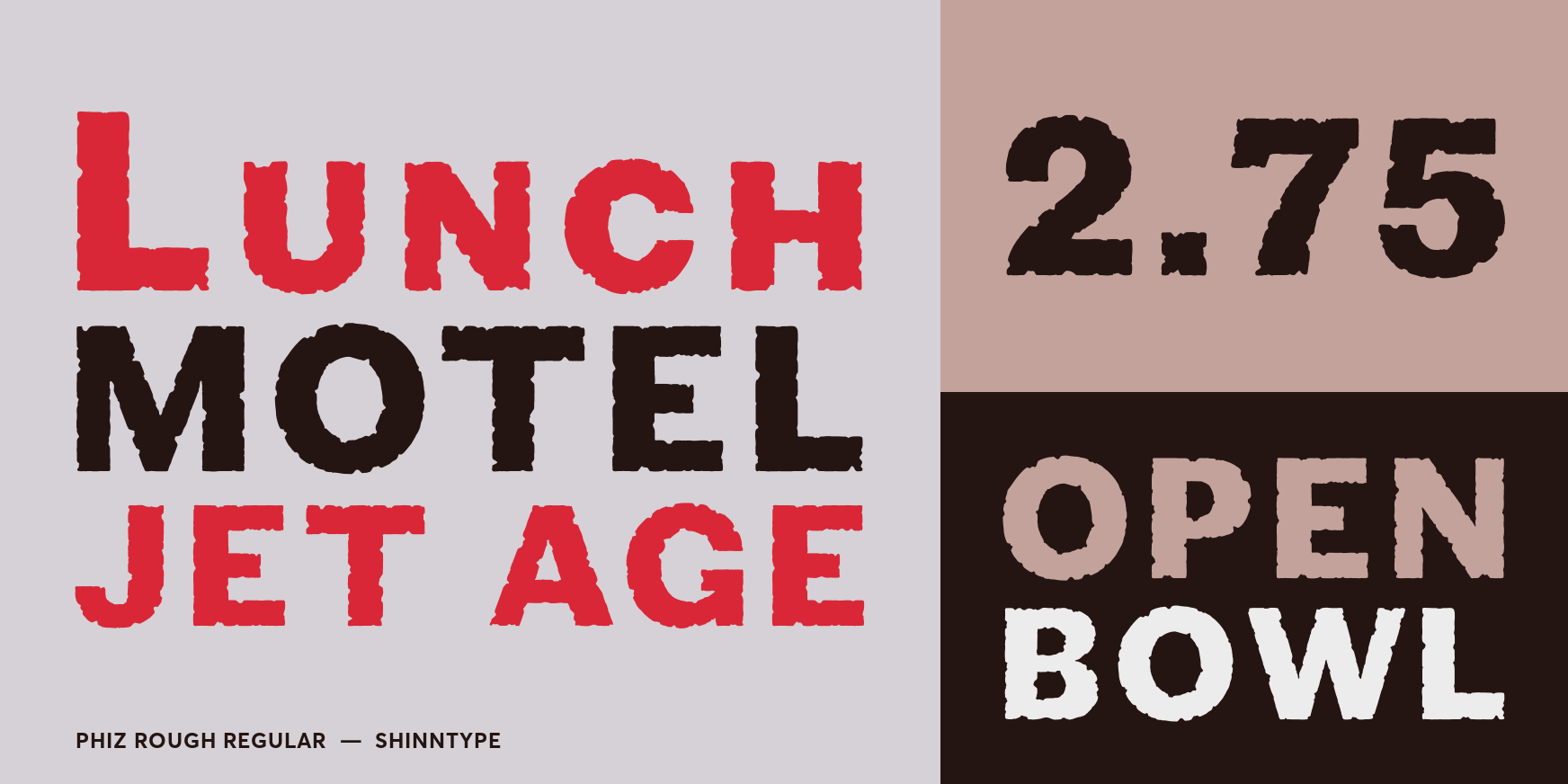 Phiz Rough Regular Font Poster #3
