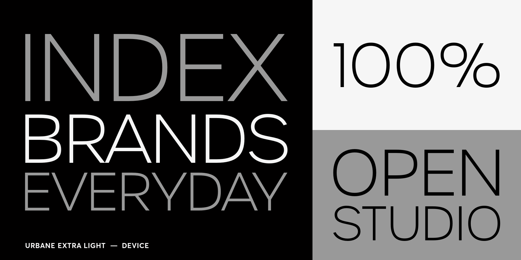 Urbane Extra Light Font Poster #3