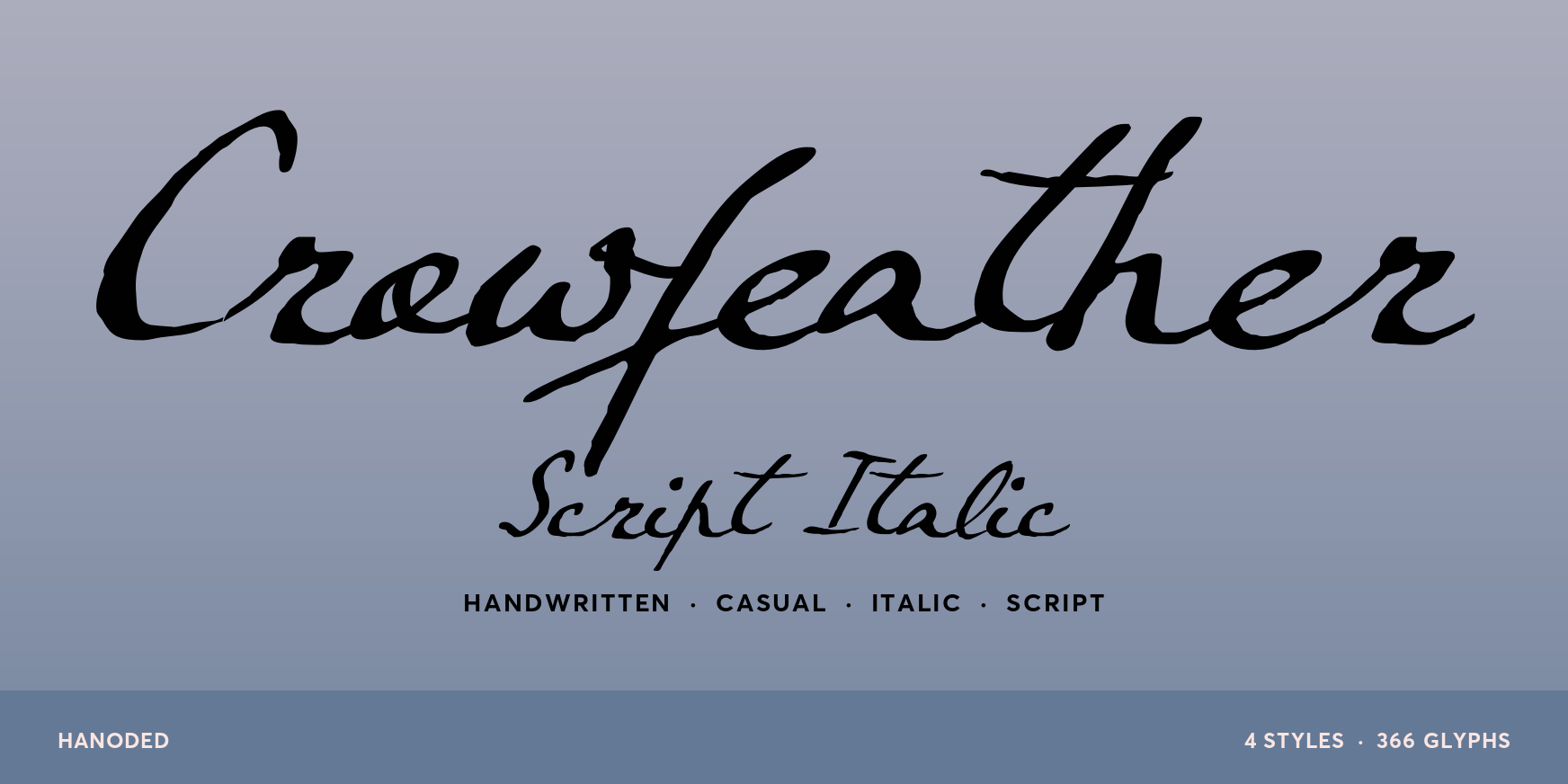 Crowfeather Script Italic Thumbnail #1