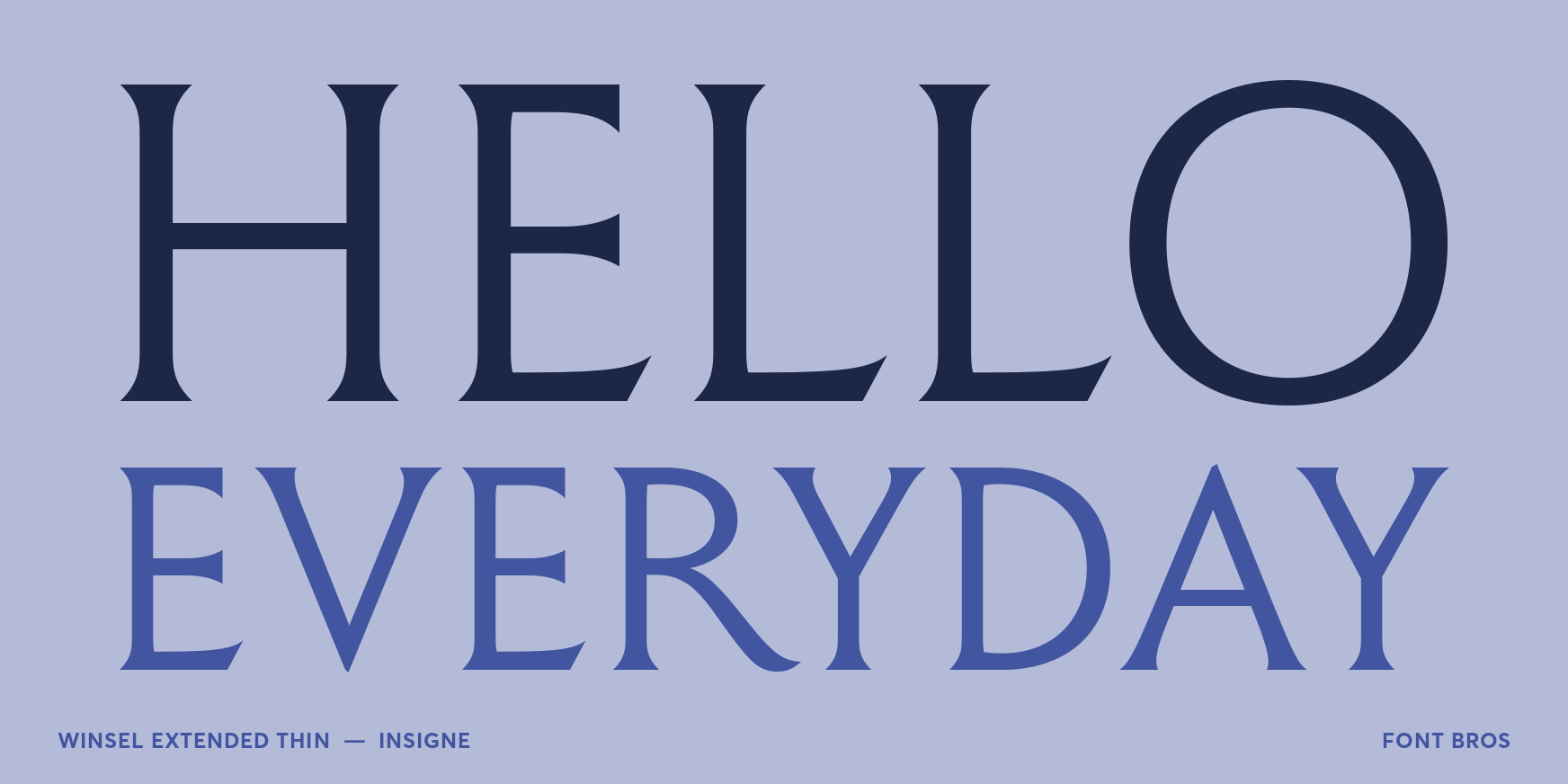 Winsel Extended Thin Font Poster #2
