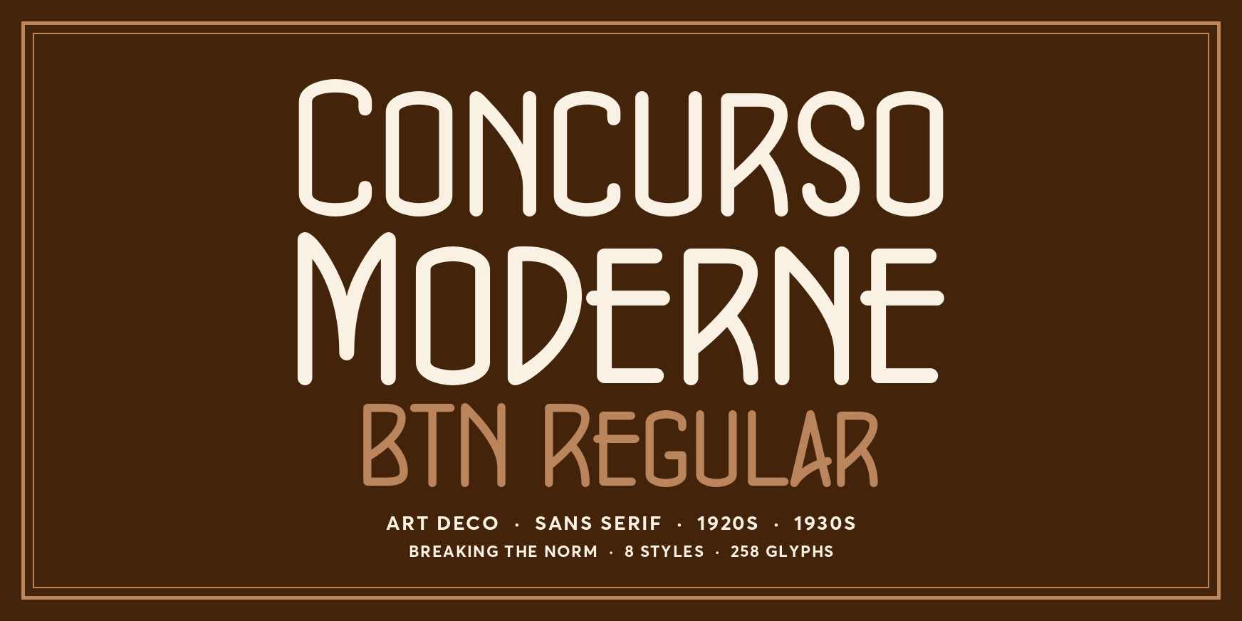 Concurso Moderne BTN Regular Thumbnail #1