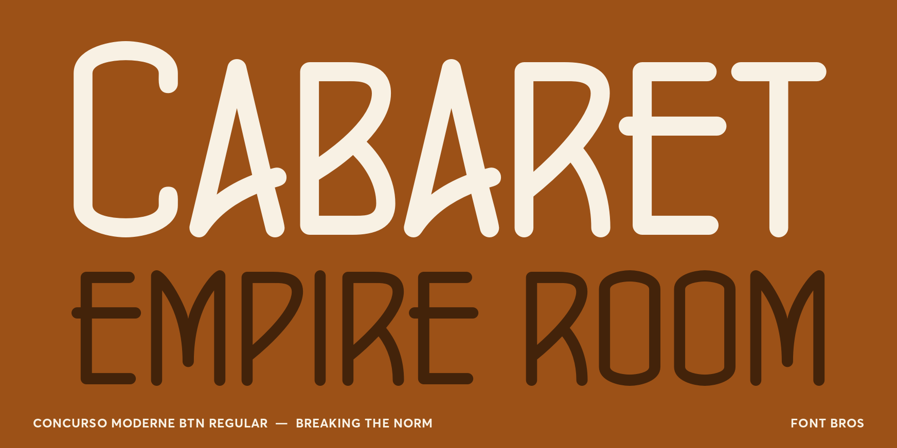 Concurso Moderne BTN Regular Font Poster #2