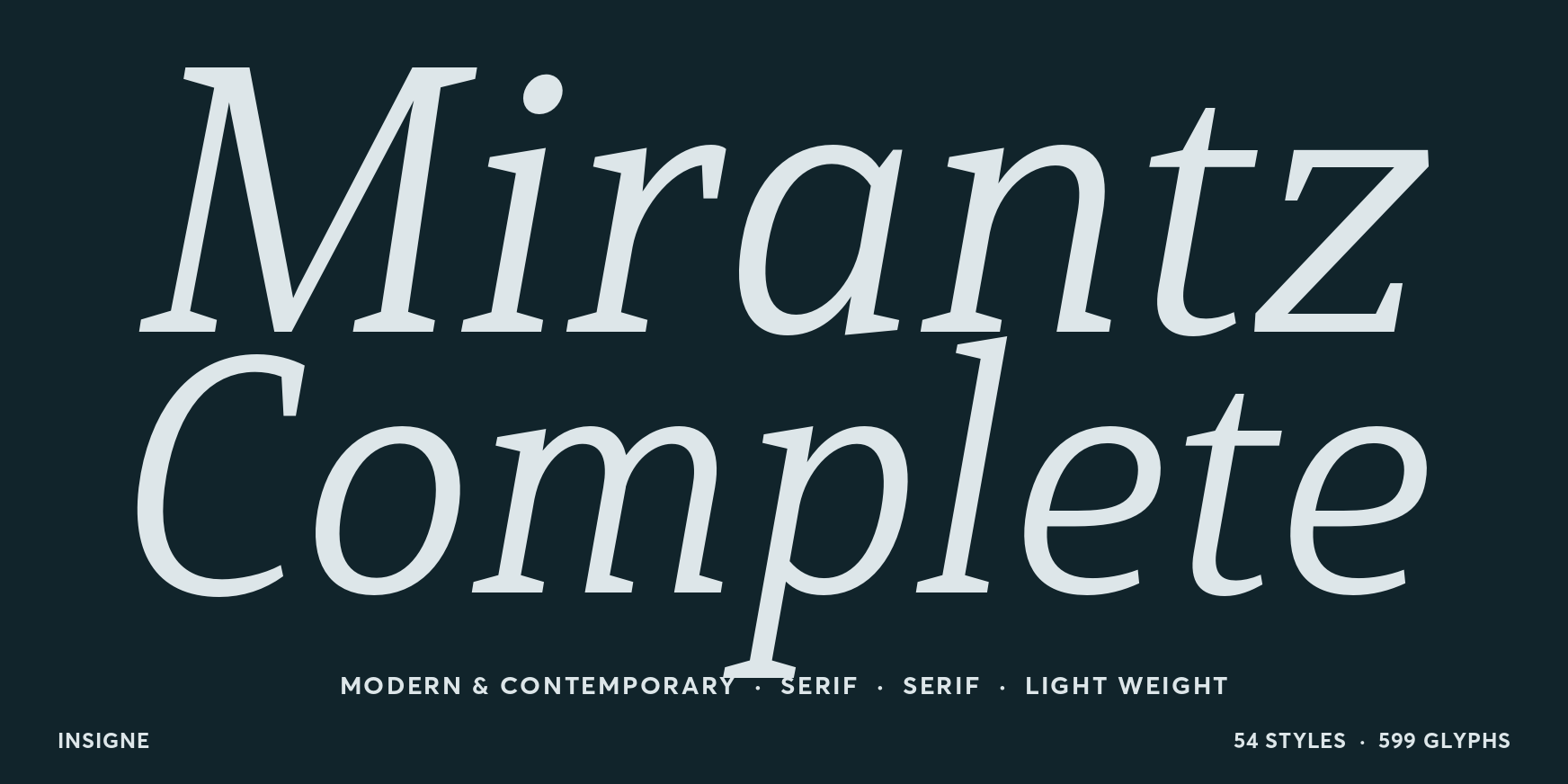 Mirantz Norm Light Italic Thumbnail #1