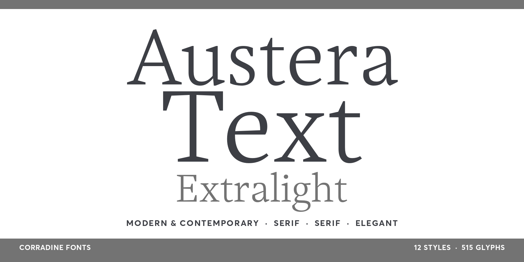 Austera Text Extralight Thumbnail #1
