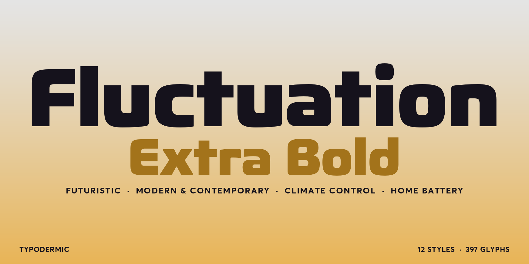 Fluctuation Extra Bold Thumbnail #1