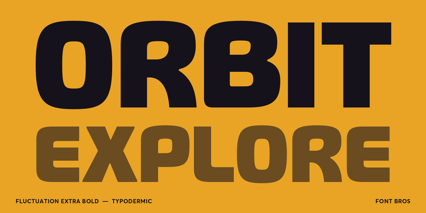 Fluctuation Extra Bold Font Poster #2