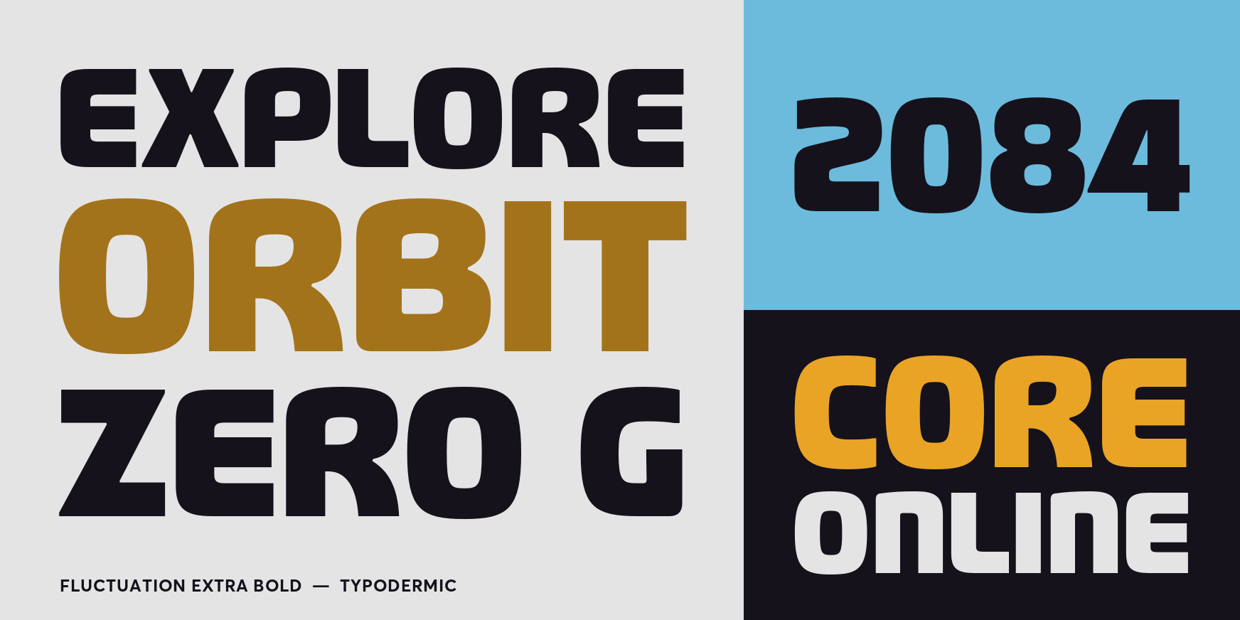 Fluctuation Extra Bold Font Poster #3