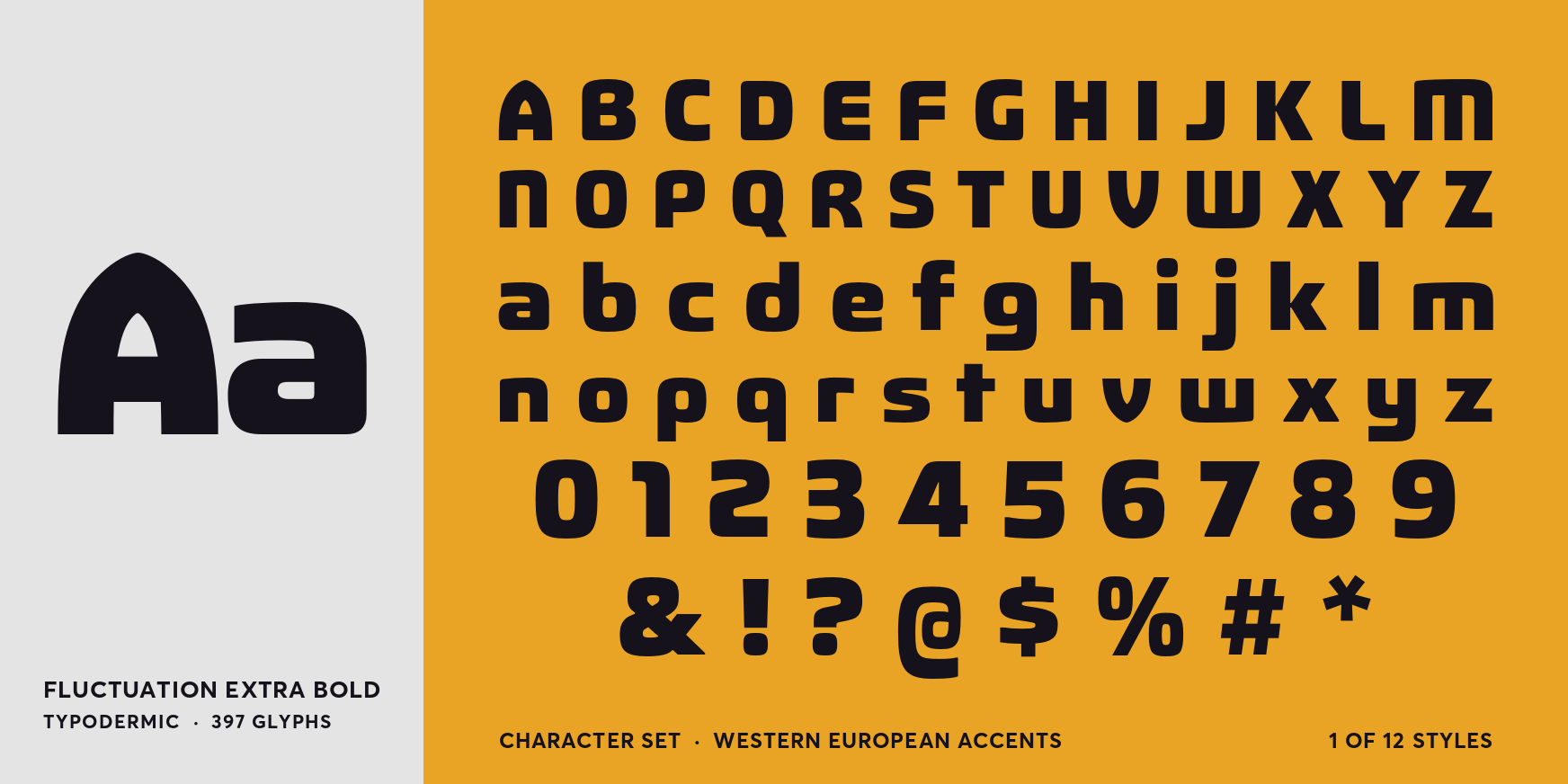 Fluctuation Extra Bold Font Poster #4