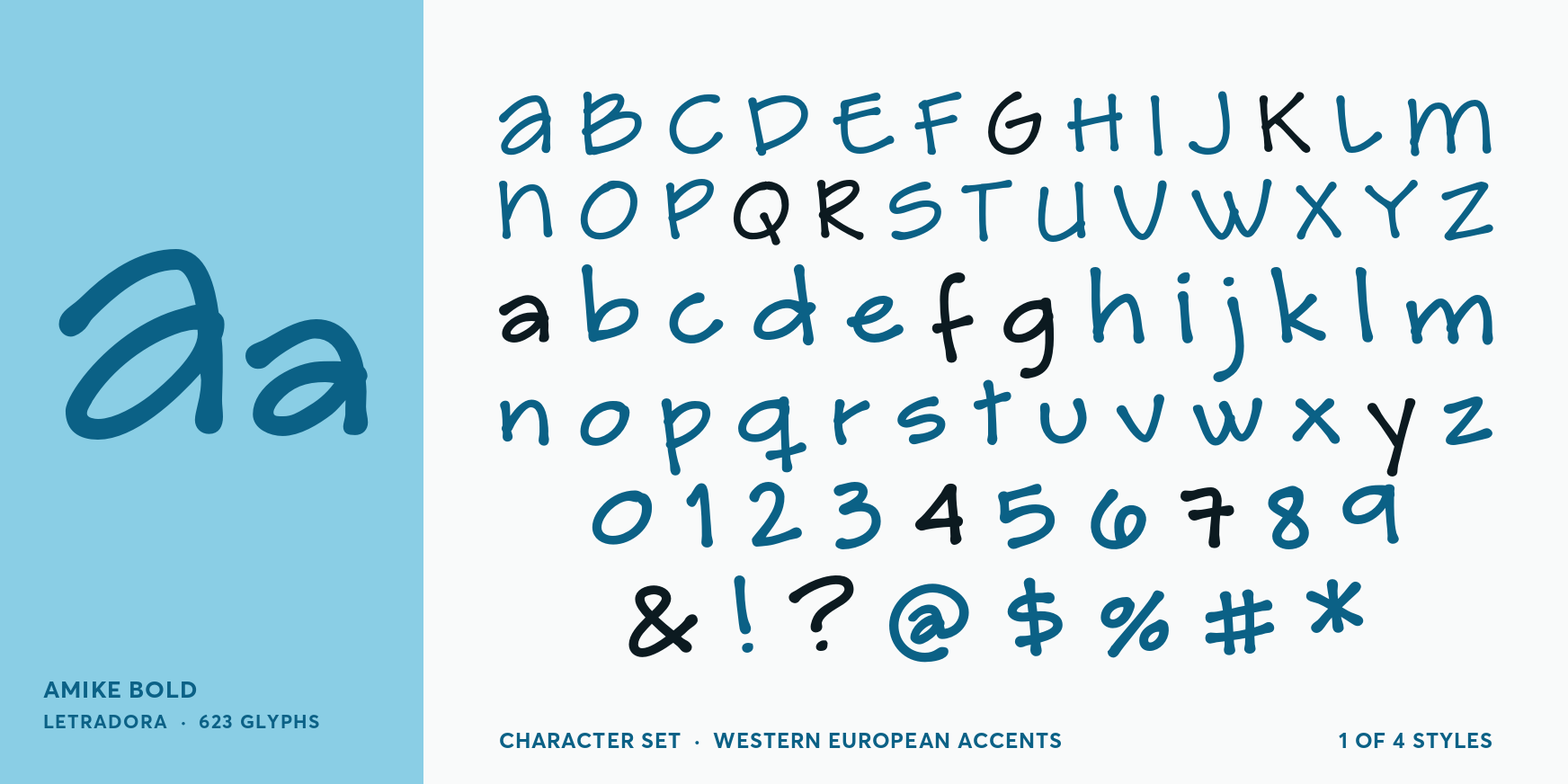 Amike Bold Font Poster #4