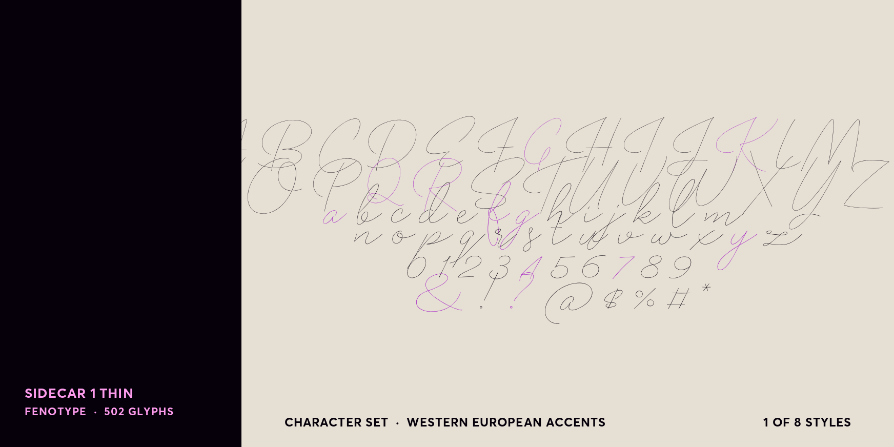 Sidecar 1 Thin Font Poster #4