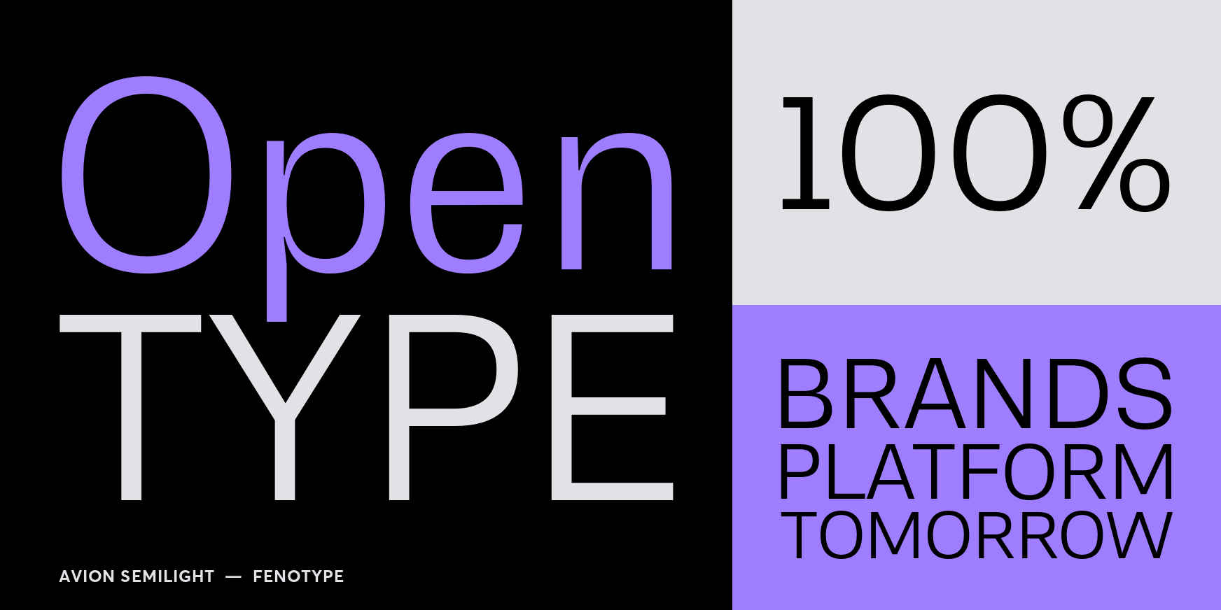 Avion Semilight Font Poster #3