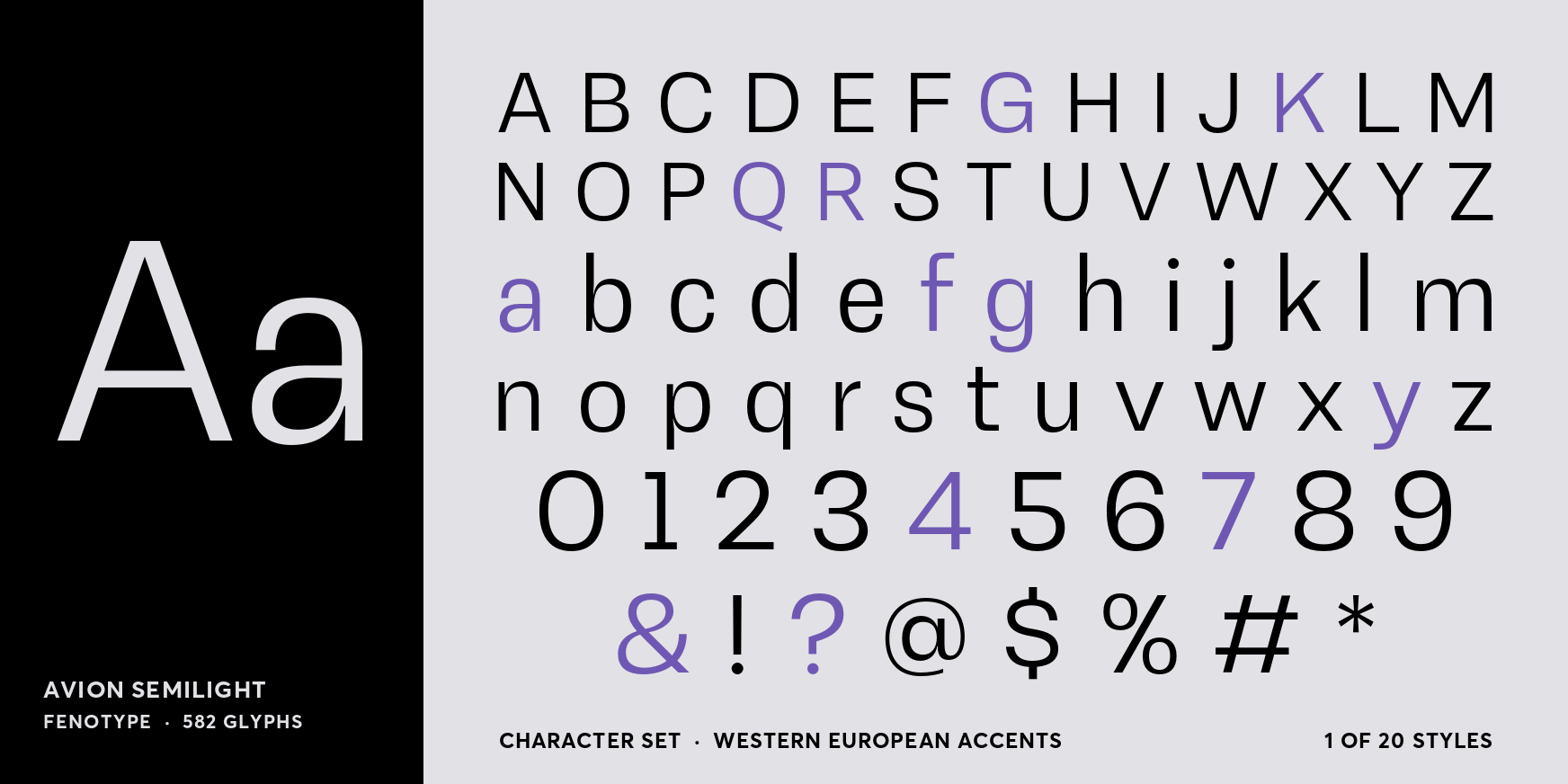 Avion Semilight Font Poster #4