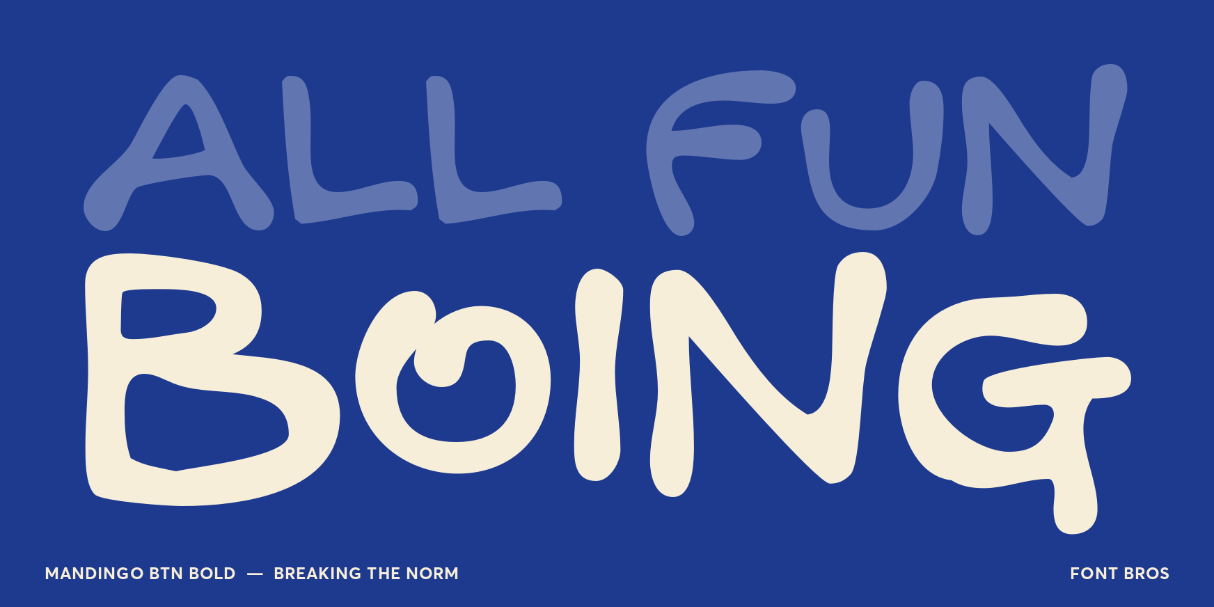 Mandingo BTN Bold Font Poster #2